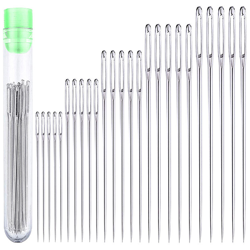 Leatherwork Needles - 25 stuks handnaalden met grote ogen,