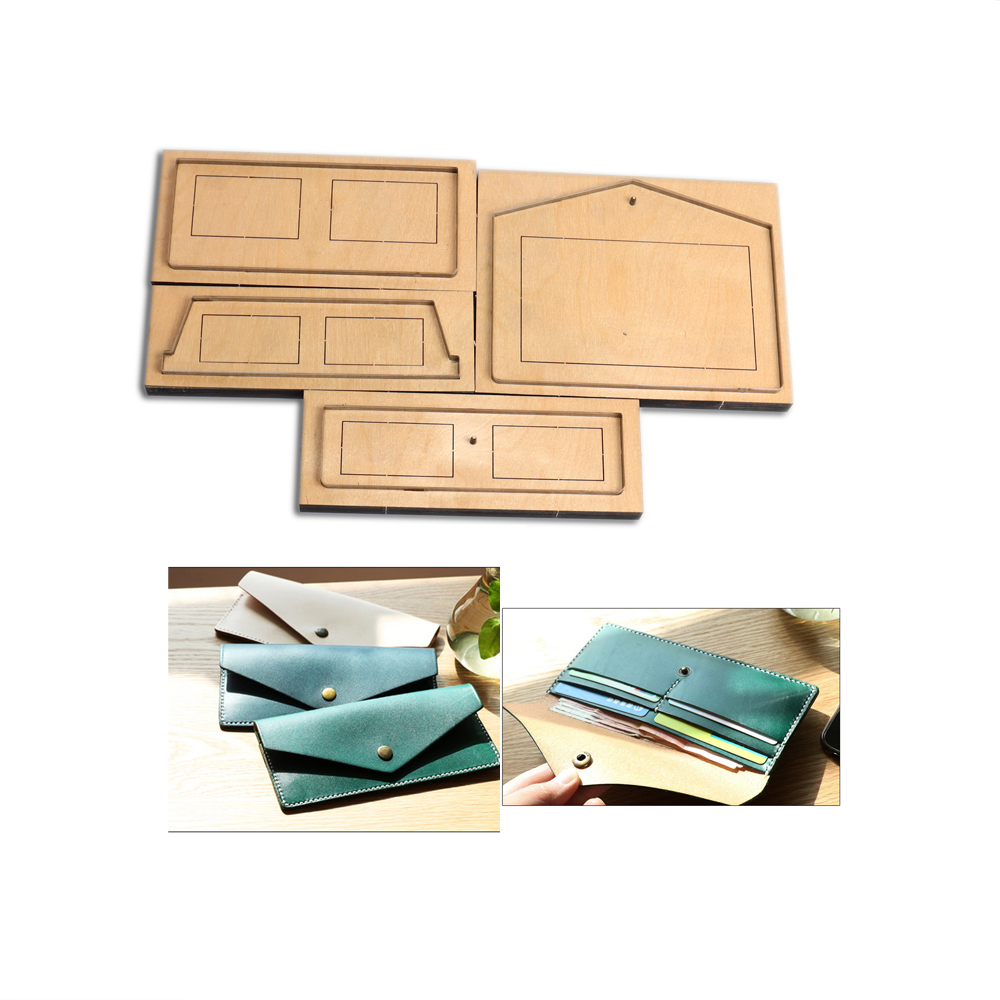 Leatherwork Punch - Diy Leather Craft Lange Portemonnee Envelop