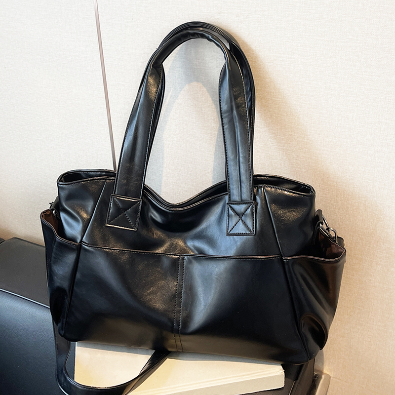 Leather Work Handbags For Women - Dames Retro Handtas van Zacht Leer,