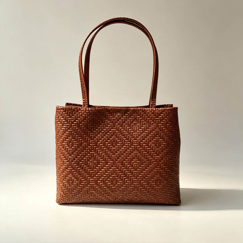Leatherwork Designs - Mendy Echt Leder Geweven Print Grain