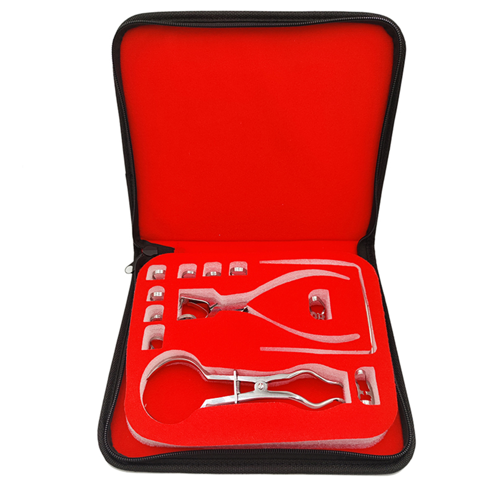 Leatherwork Punching Tool - Tandheelkunde Dam Perforator Set Met Lederen