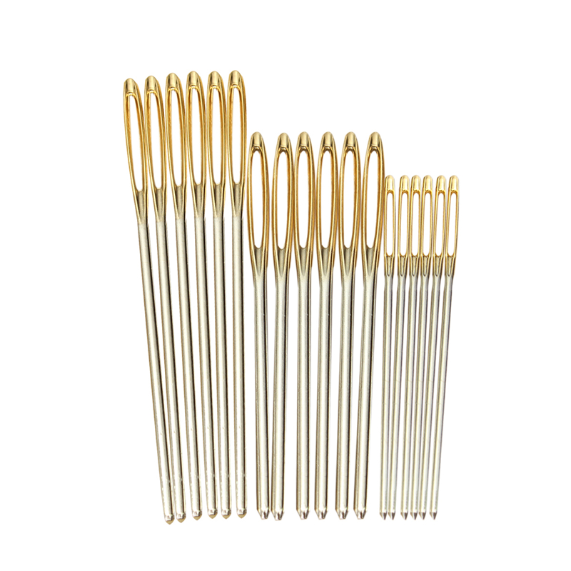 Leatherwork Needles - 18 Stks/set 7/6/5.2 Cm 3 Maten