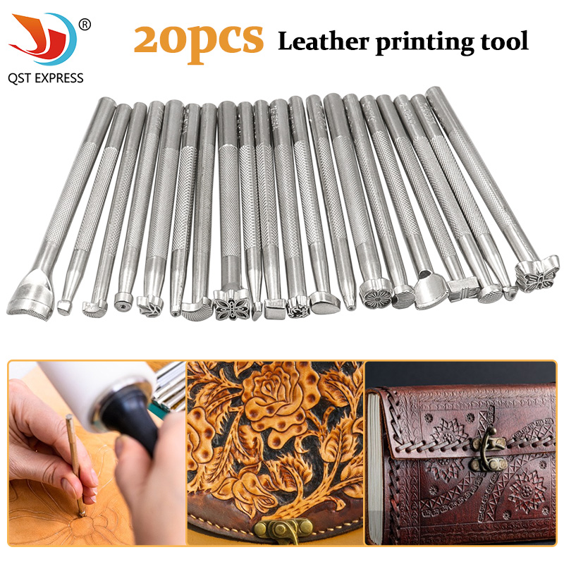 Leather Stamp Set - 20 stks Lederen Stempel Afdrukken Tool