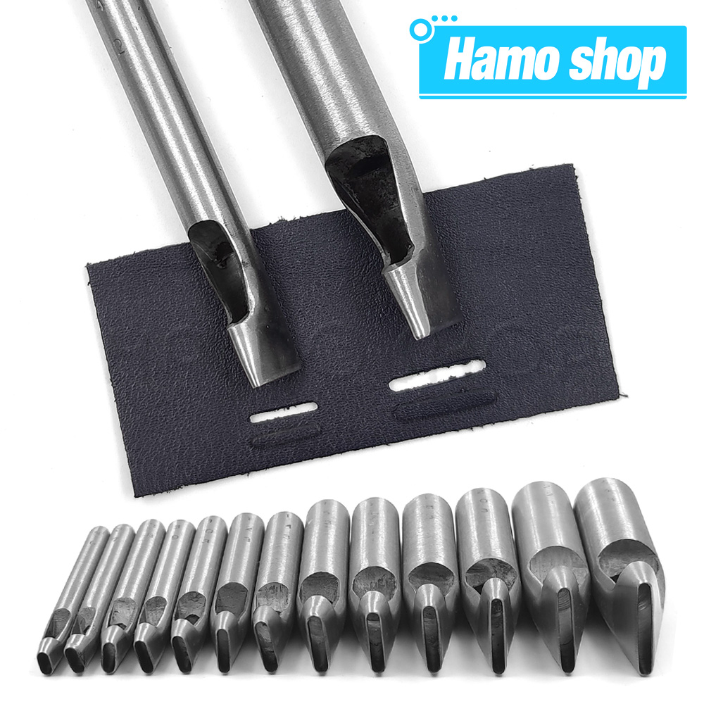 Leatherwork Punching Tool - 2mm/3mm brede lederen ovale vorm gatpons