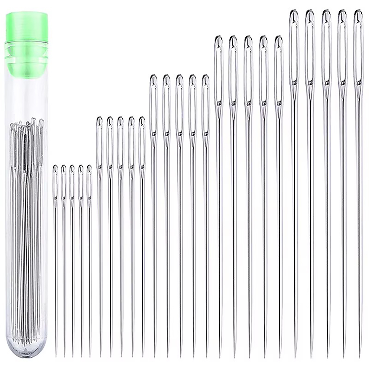 25 stuks grote naalden met gro - Leatherwork Needles recensie en prijs