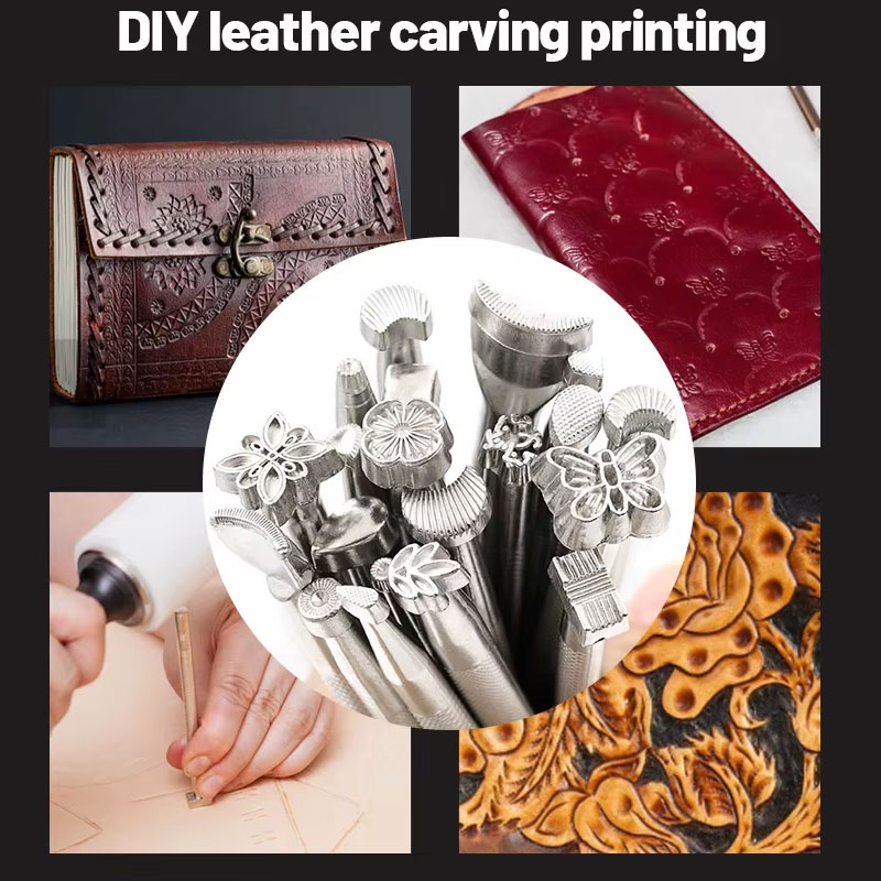 20 stuks lederen zegel snijger - Leather Stamp Set recensie en prijs