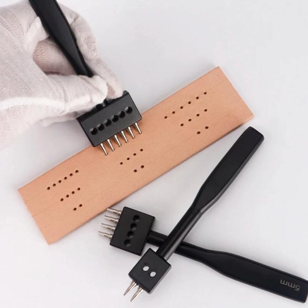 Zwarte Prong Punch Tool Set 3  - Leatherwork Punch recensie en prijs