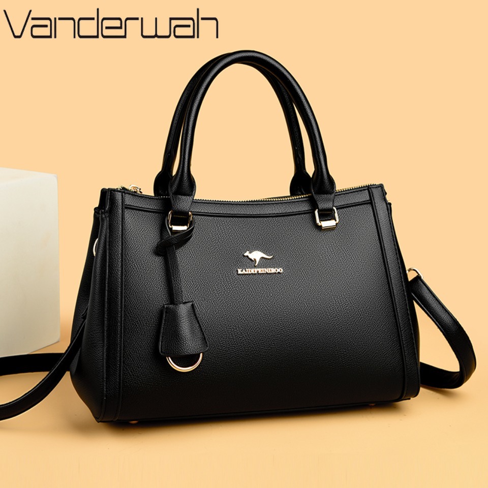 Kangoeroe merk zachte PU leder - Leather Work Handbags For Women recensie en prijs