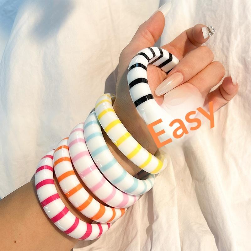 Kleurblok hars armband met ges - Leatherwork Jewelry recensie en prijs