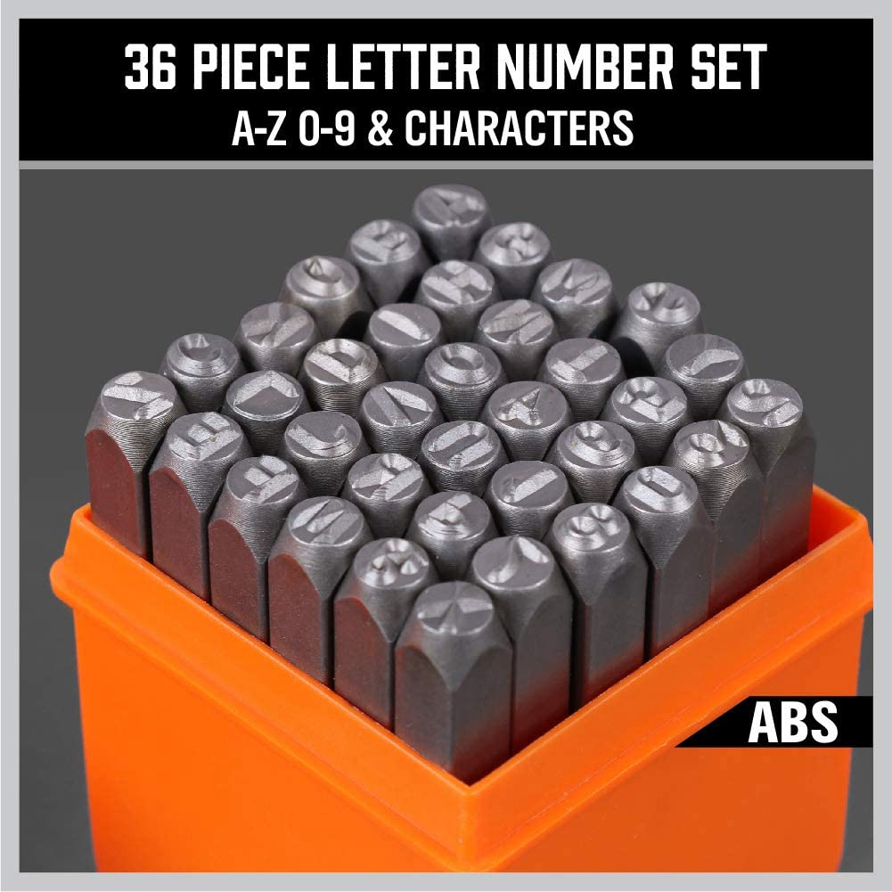 A68P-36-delige 3mm cijfer- en  - Leather Stamp Set recensie en prijs