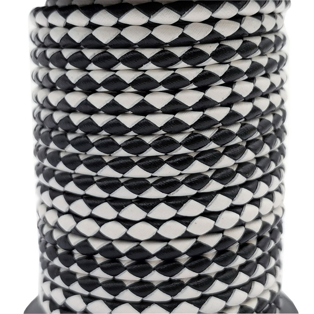 Aaazee 2 Yards 4Mm Rond Zwart  - Leatherwork Jewelry recensie en prijs