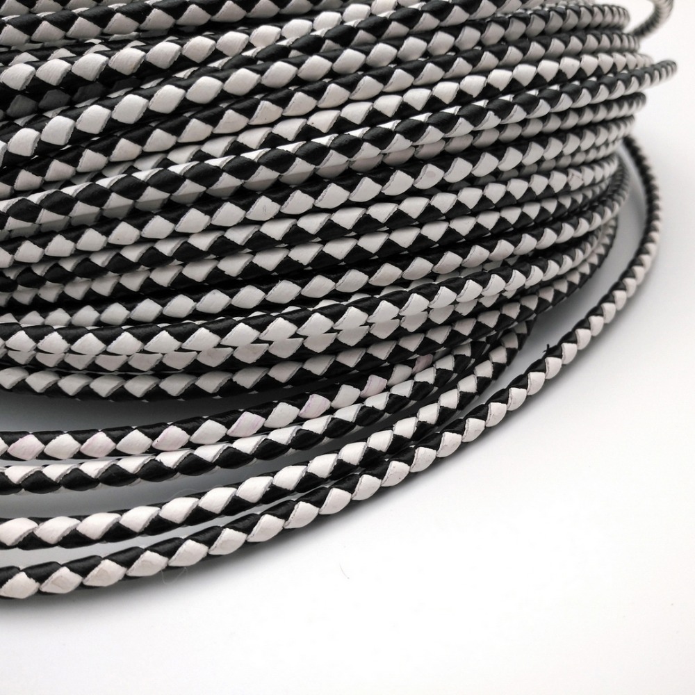 Aaazee 2 Yards 4Mm Rond Zwart  - Leatherwork Jewelry recensie en prijs
