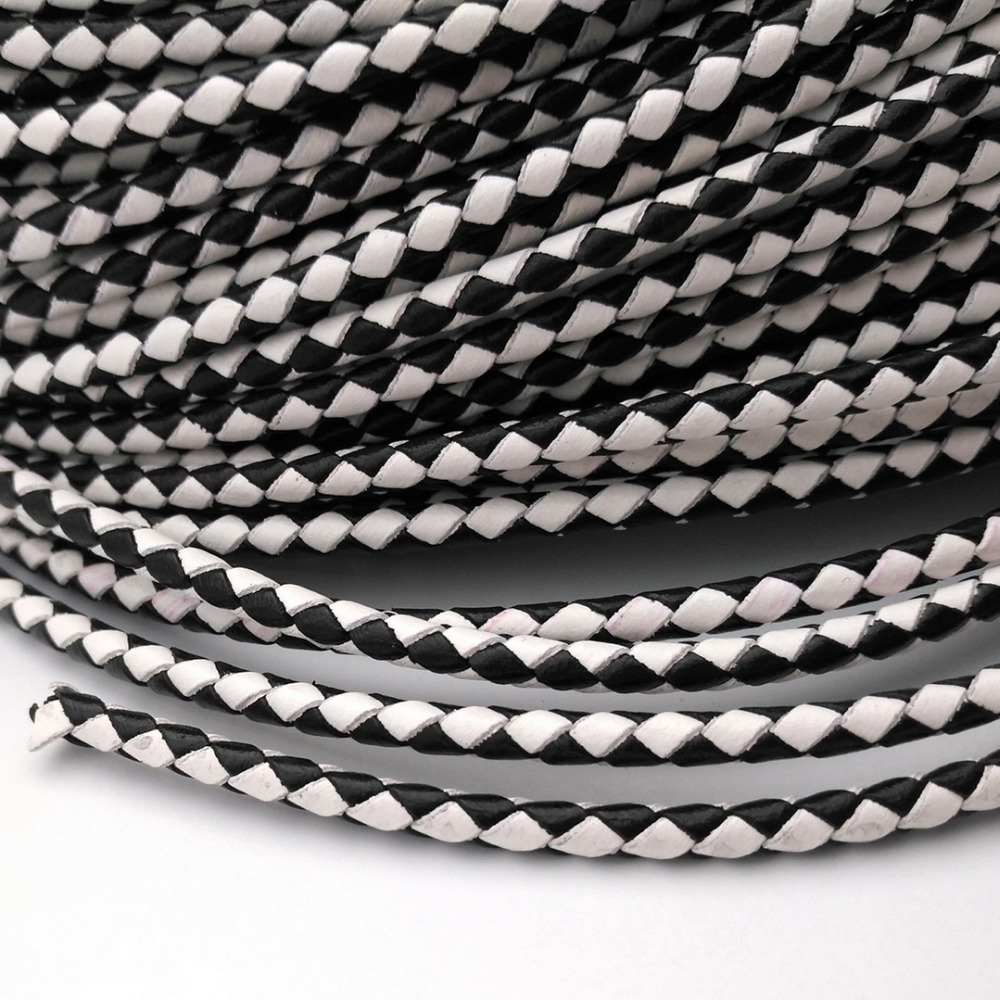 Aaazee 2 Yards 4Mm Rond Zwart  - Leatherwork Jewelry recensie en prijs
