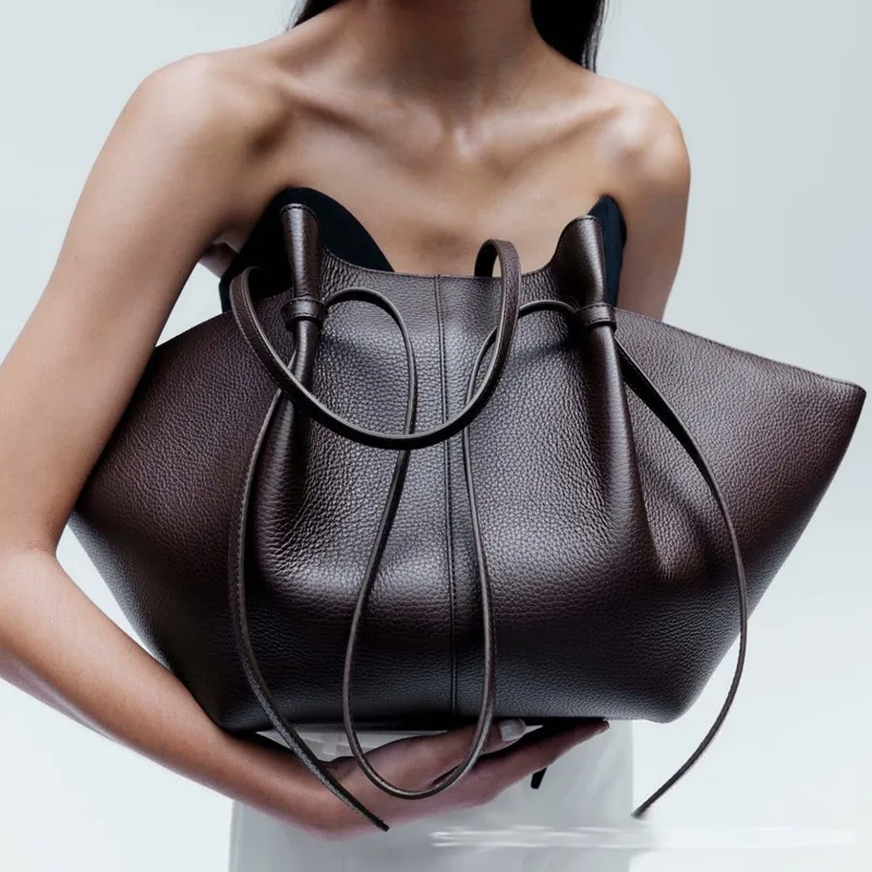 Dames leren schoudertas Dumpli - Leather Work Handbags For Women recensie en prijs