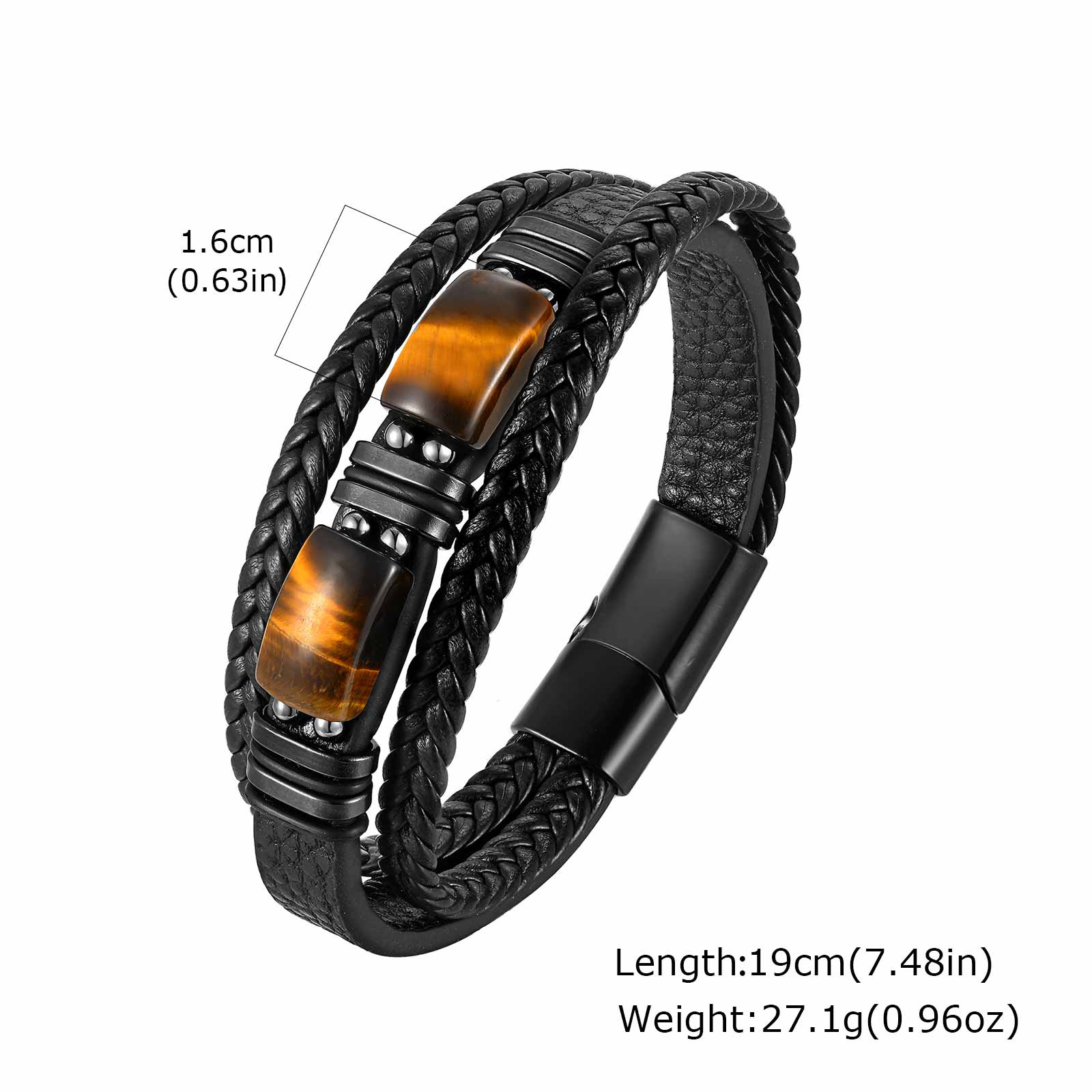 Heren gevlochten leren armband - Leatherwork Jewelry recensie en prijs