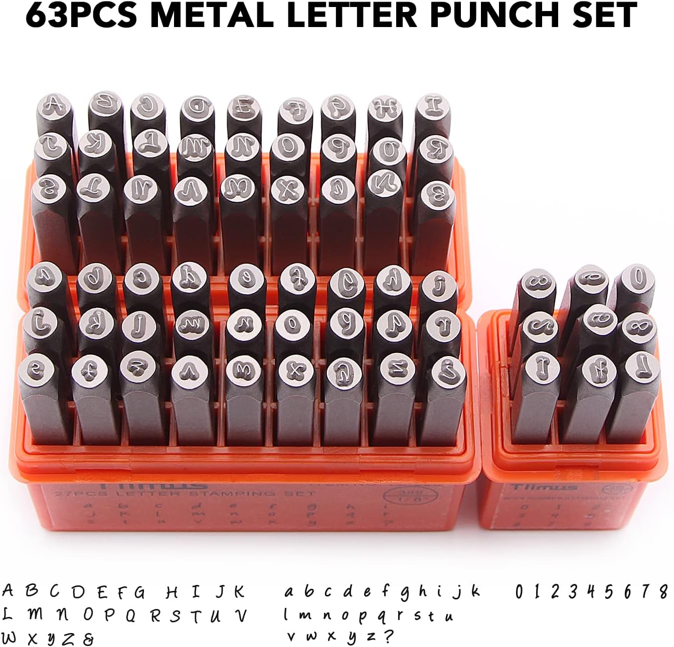 63-delige 3mm Hoofdletters & K - Leather Stamp Set recensie en prijs