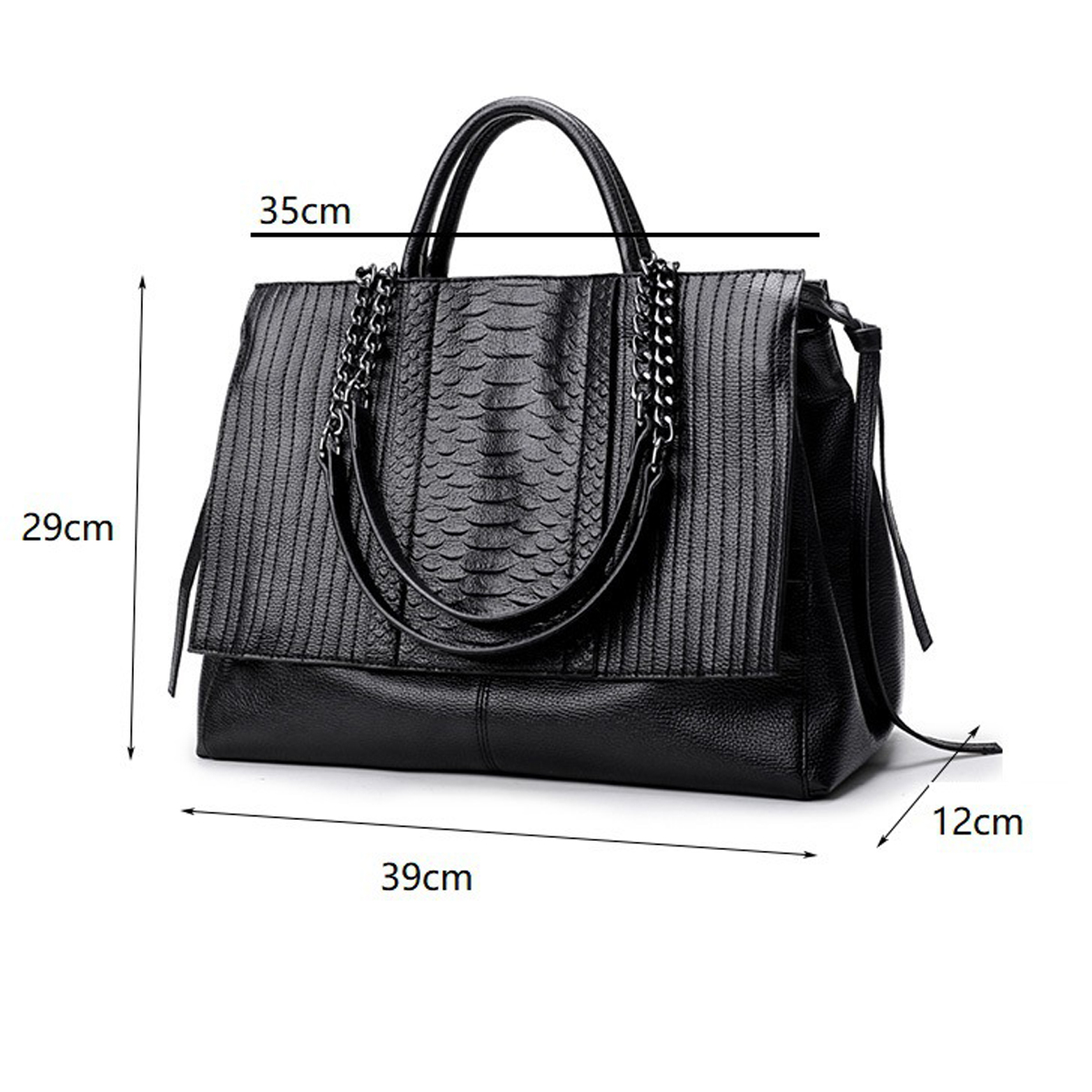Elegante draagtas met ritsslui - Leather Work Handbags For Women recensie en prijs