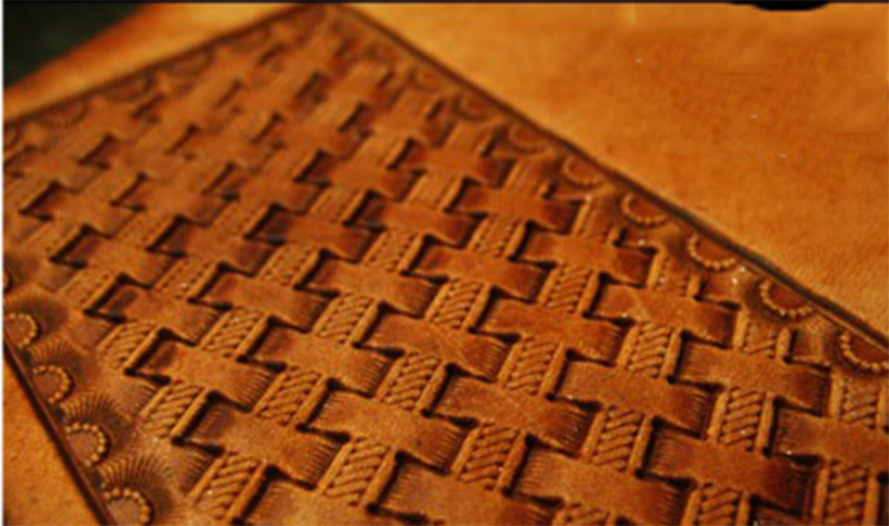 Geweven patroon Handwerk uniek - Unique Leather Work recensie en prijs