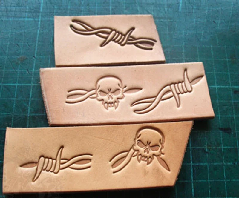 5 stuks doornen en schedelpatr - Unique Leather Work recensie en prijs