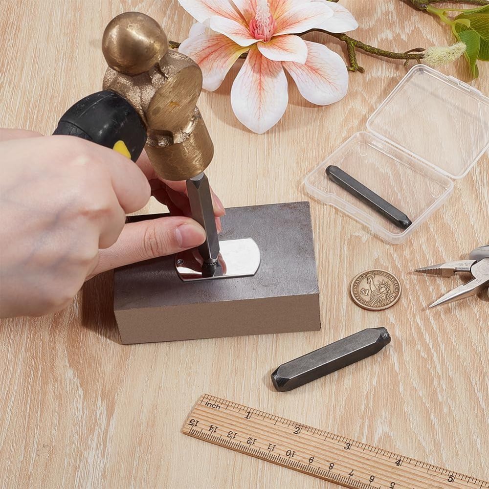 3 stuks metalen punch-stempel  - Leatherwork Jewelry recensie en prijs
