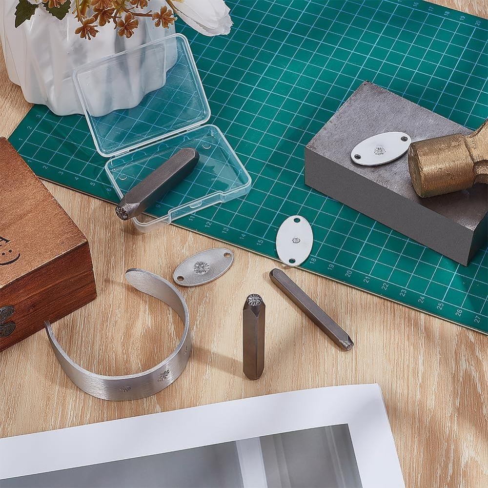 3 stuks metalen punch-stempel  - Leatherwork Jewelry recensie en prijs