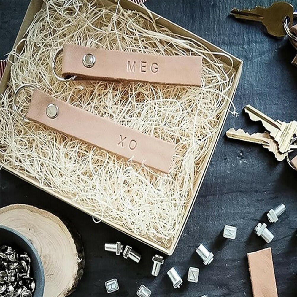 Alfabetische letter- en cijfer - Leather Stamp Set recensie en prijs