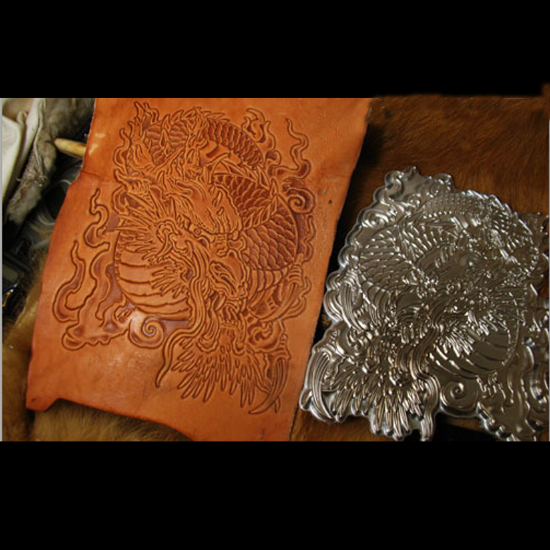 Drakenpatroon handgemaakte uni - Unique Leather Work recensie en prijs