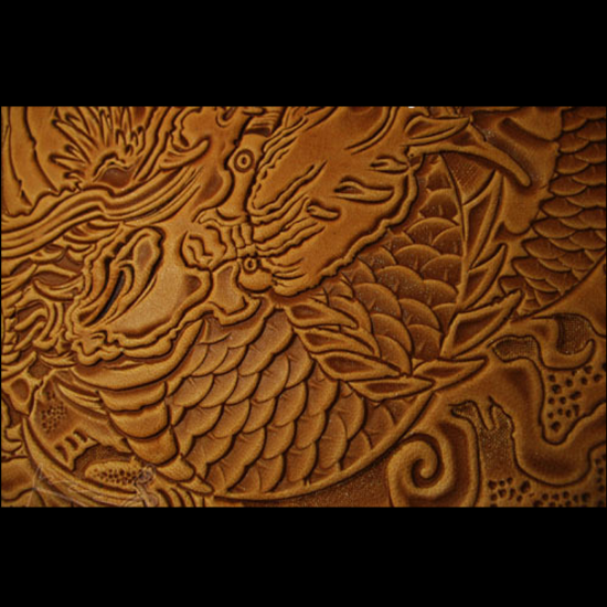 Drakenpatroon handgemaakte uni - Unique Leather Work recensie en prijs
