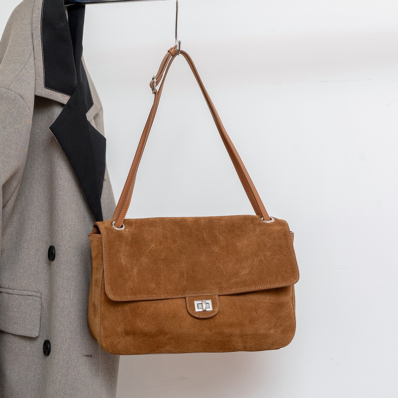 Echte suède leren schoudertas  - Leather Work Handbags For Women recensie en prijs