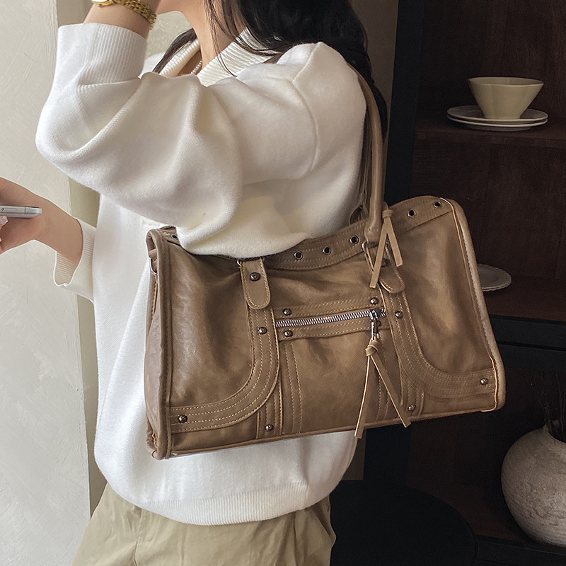 Motorhandtas Retro Dames Schou - Leather Work Handbags For Women recensie en prijs