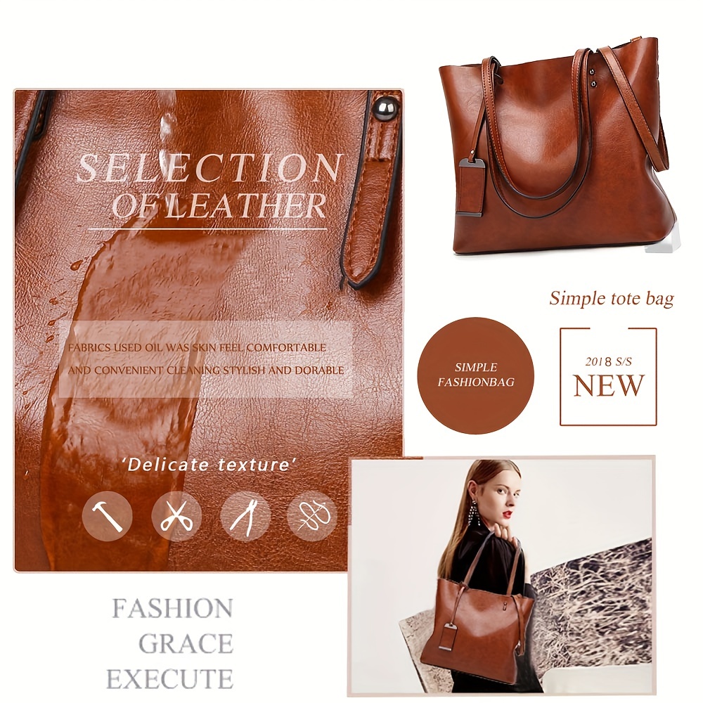 Modieuze Klassieke Retro Leder - Leather Work Handbags For Women recensie en prijs