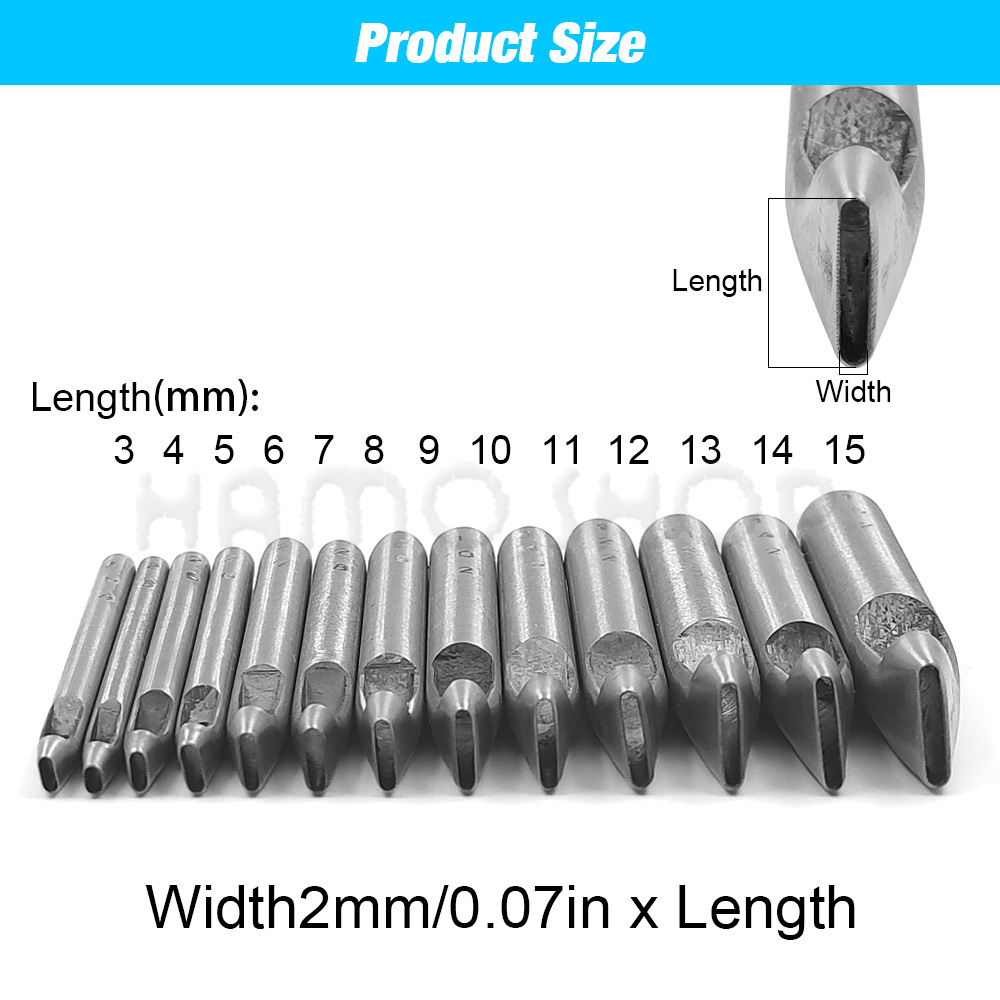 2mm/3mm brede lederen ovale vo - Leatherwork Punching Tool recensie en prijs