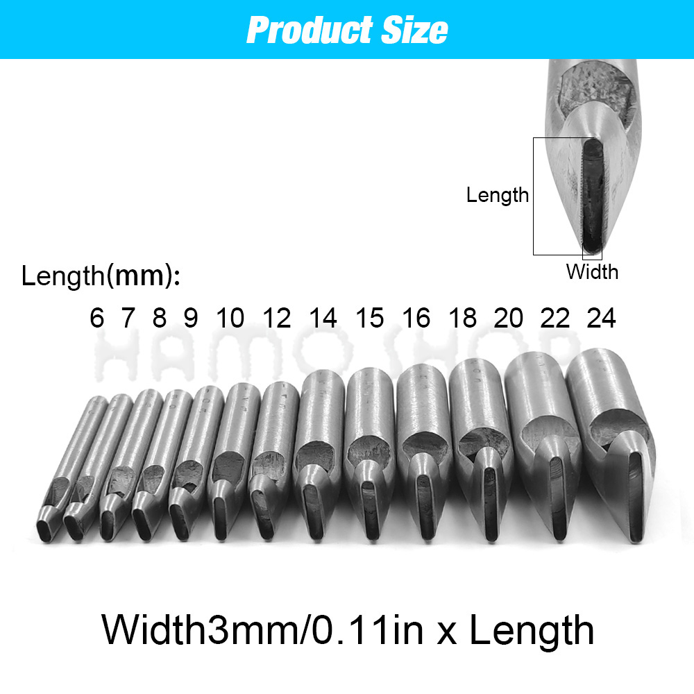 2mm/3mm brede lederen ovale vo - Leatherwork Punching Tool recensie en prijs